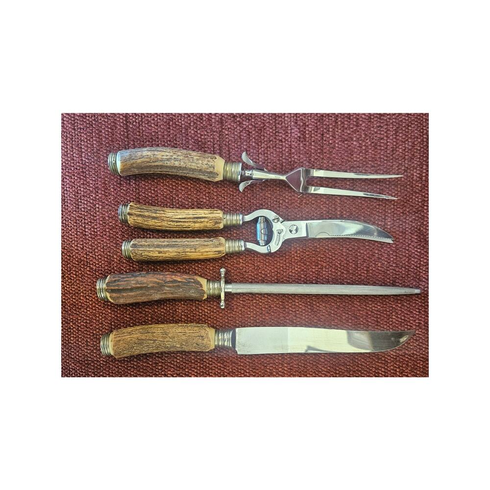 Vintage Anton Winger Jr Stag Solingen Germany Cutlery Set | Stainless steel